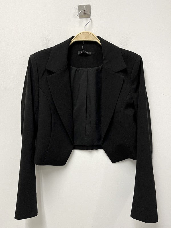 Front Notch Black Lapel Jacket