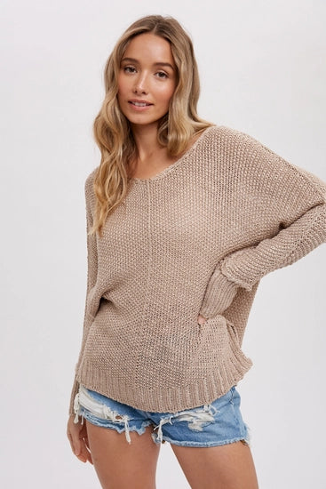 Taupe Loose Fit Sweater