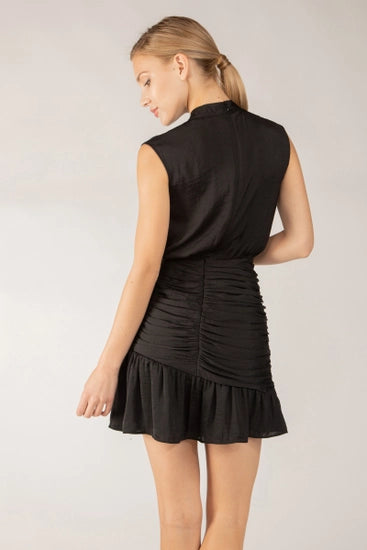 Black Mini Mock Dress