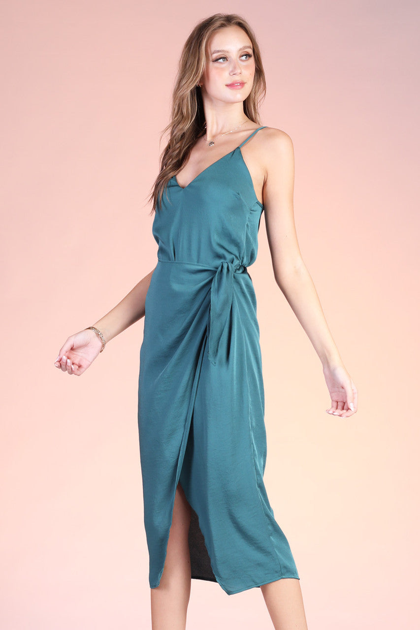 Hunter Green Midi Dress