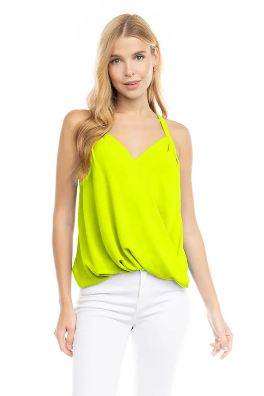 Overlap Lime Green Tank Top