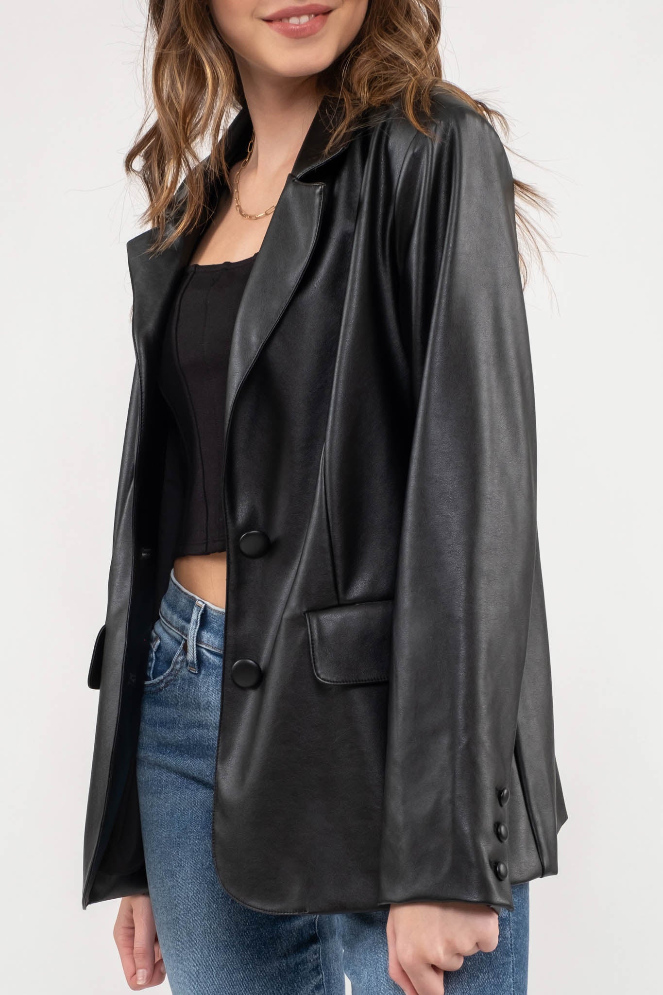 BLK Faux Leather Jacket