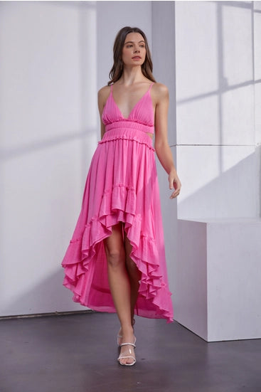 Paradise Pink Cut Out Dress
