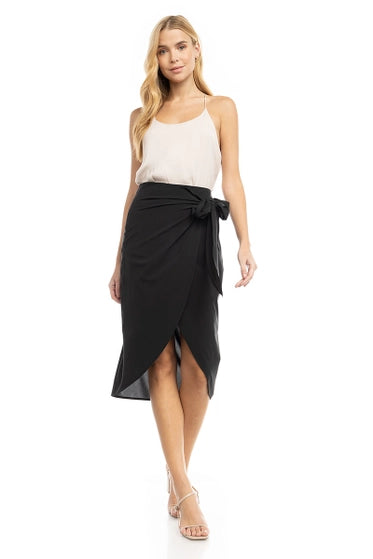 Black Wrap Skirt