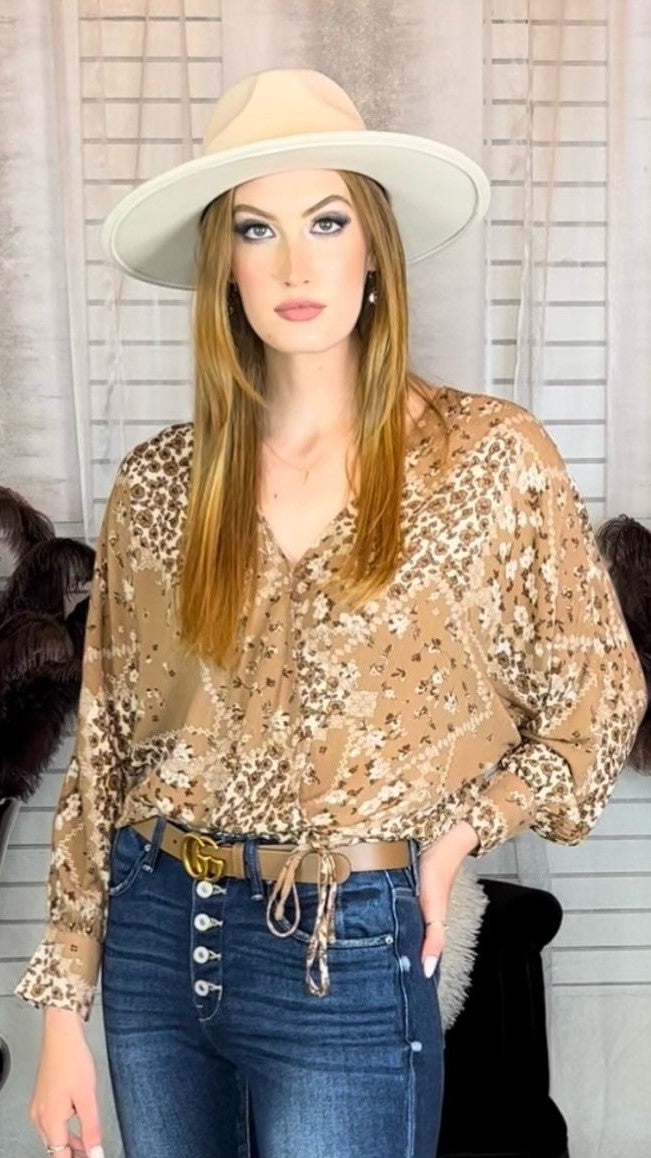 Long Sleeve Wrap Top