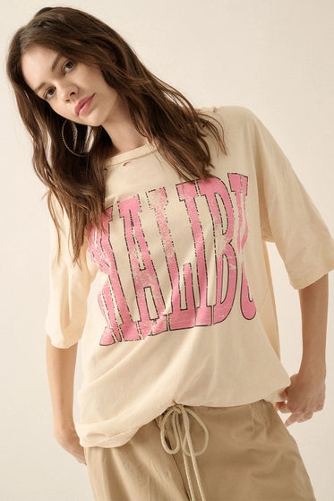 Malibu Distressed Tee