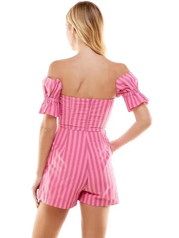 Striped Pink Romper