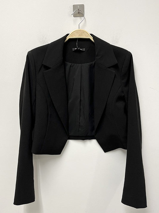 Front Notch Black Lapel Jacket