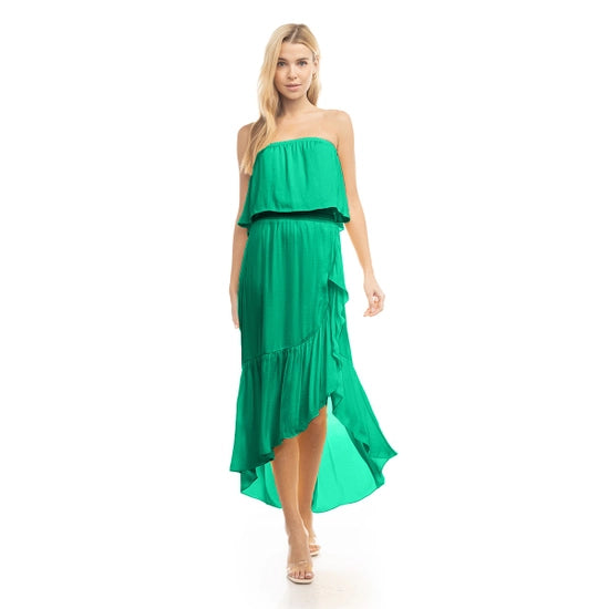 Peridot High Low Tube Dress