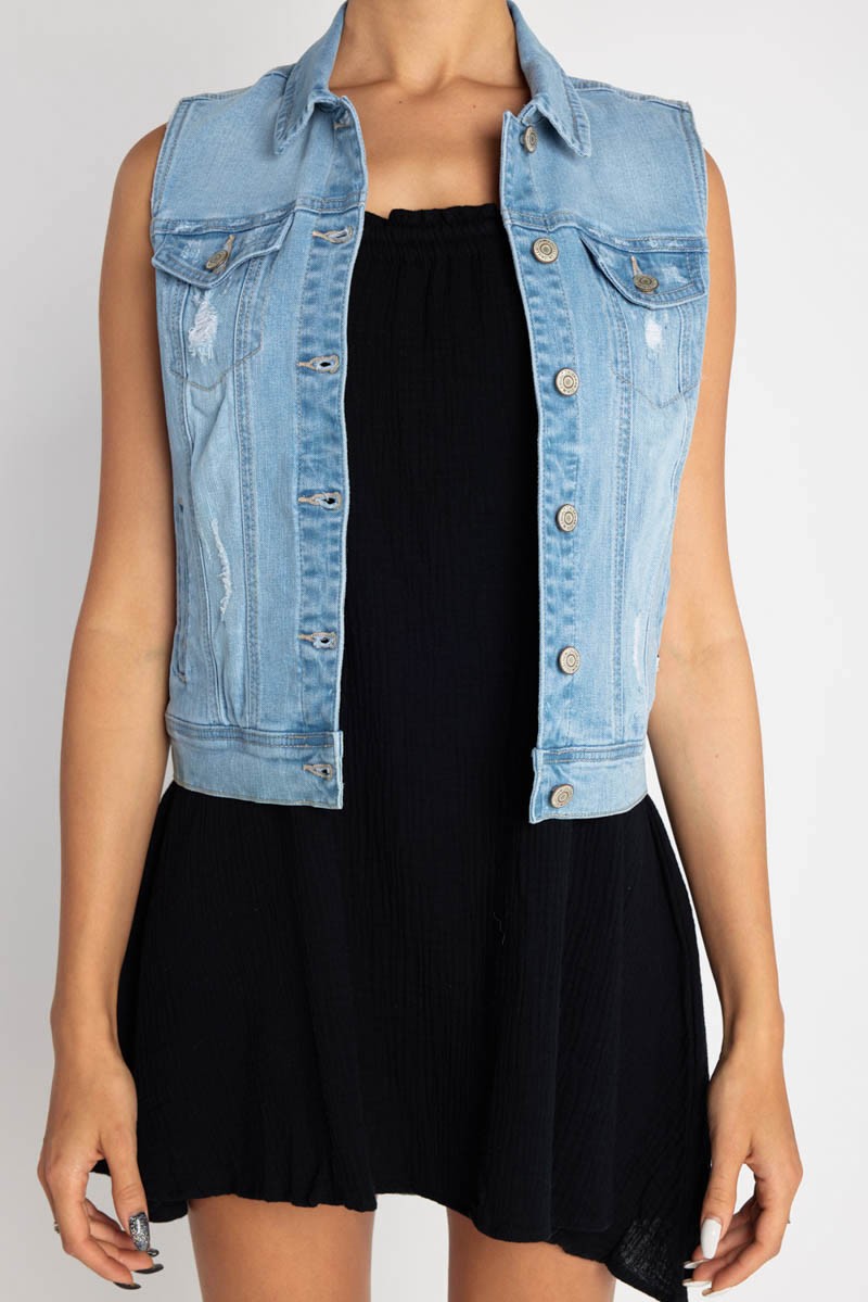 Denim Light Vest