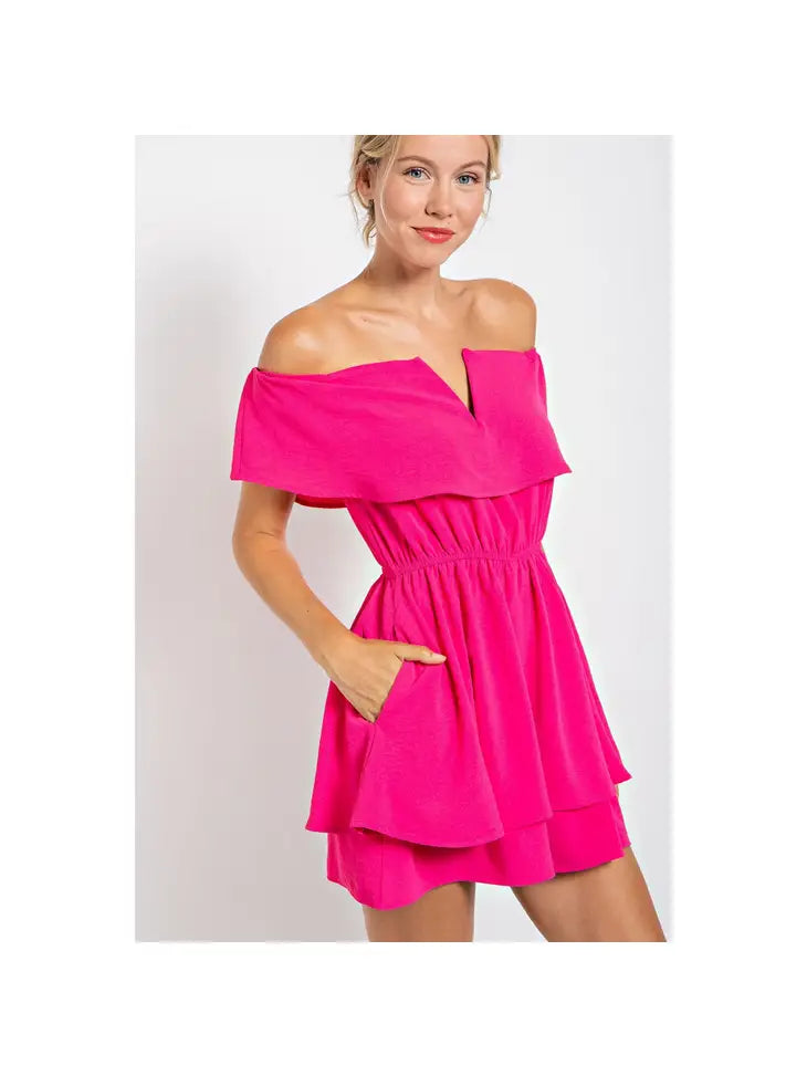 Fuchsia V Wired Romper