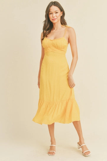 Yellow Midi Dress