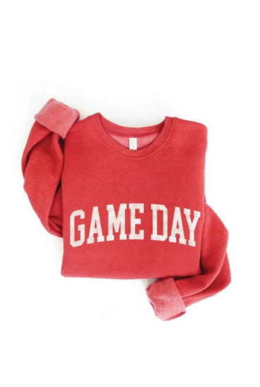 Game Day Cranberry Sweatshirt