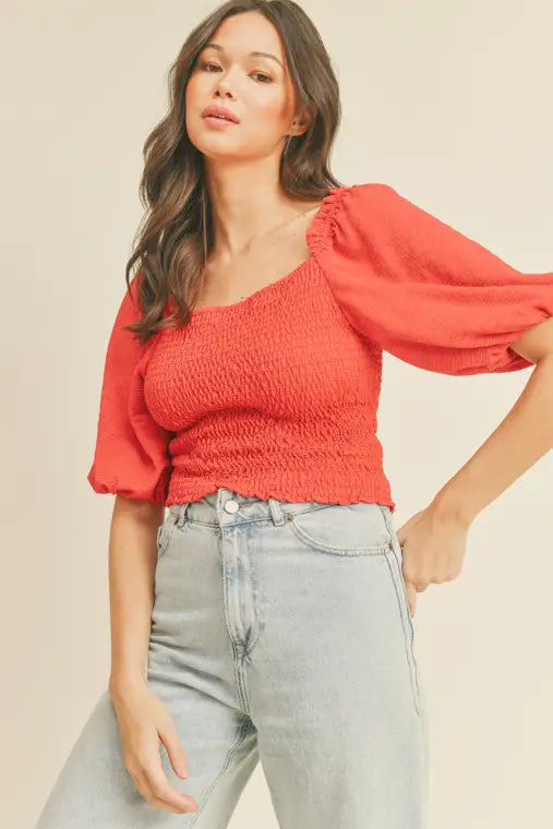 Red Crop Top